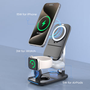 3-in-1 Wireless Charger Holder