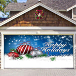 Snow Garage Door Banner Ornament