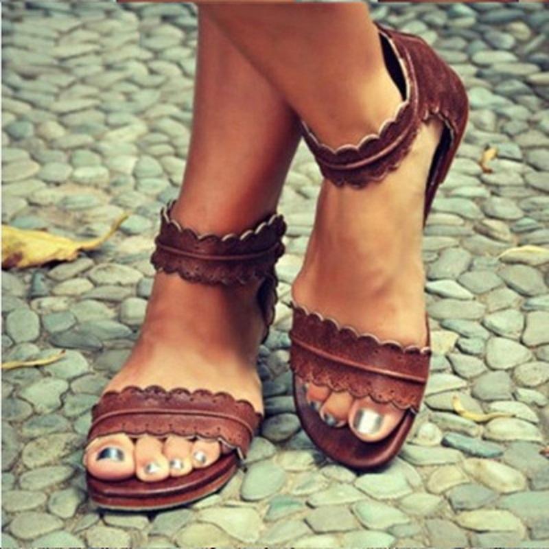 Women Sandals Fashion Flat Roman Shoes