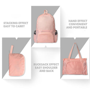 Foldable dual-use backpack for traveling