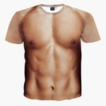 New Man Fashion 3D Print Muscle Funny T-Shirt