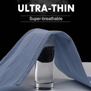 Men's micro-elastic breathable ultra-light jeans