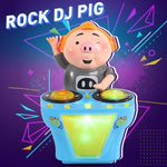 DJ swinging discs pig music electric dancing pigs