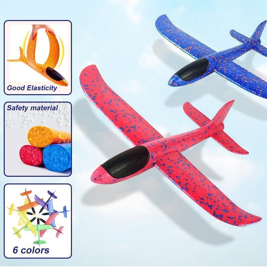 Foam Plastic Flying Glider Airplane(2PCS)