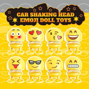 Car Shaking Head Emoji Doll Toys