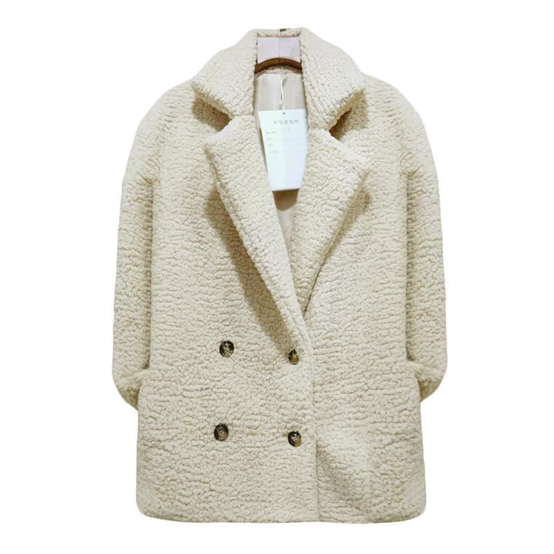 Warm Plush Coat Lapel Jacket