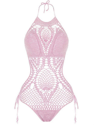 New Knitted One Piece Swimsuit.LI
