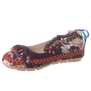 Women's Handmade Beaded Embroidered Shoes