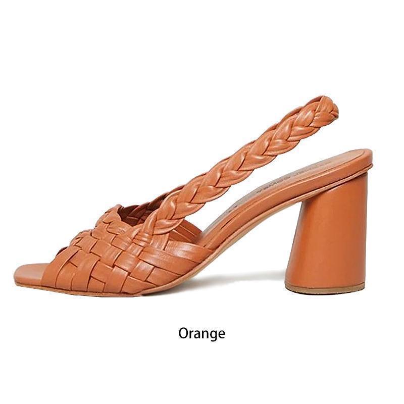 Women Elegant Chunky Heel Sandals