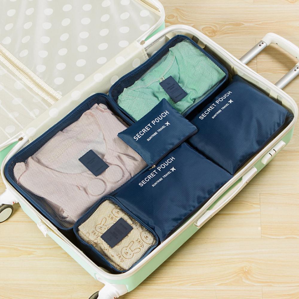 Travel Clothing Storage Bag ( 1 Set, 6 PCs )