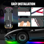 Waterproof RGB Flexible LED Strip for Car Chassis(4pcs)