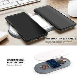 20W Wireless Dual Charger Pad