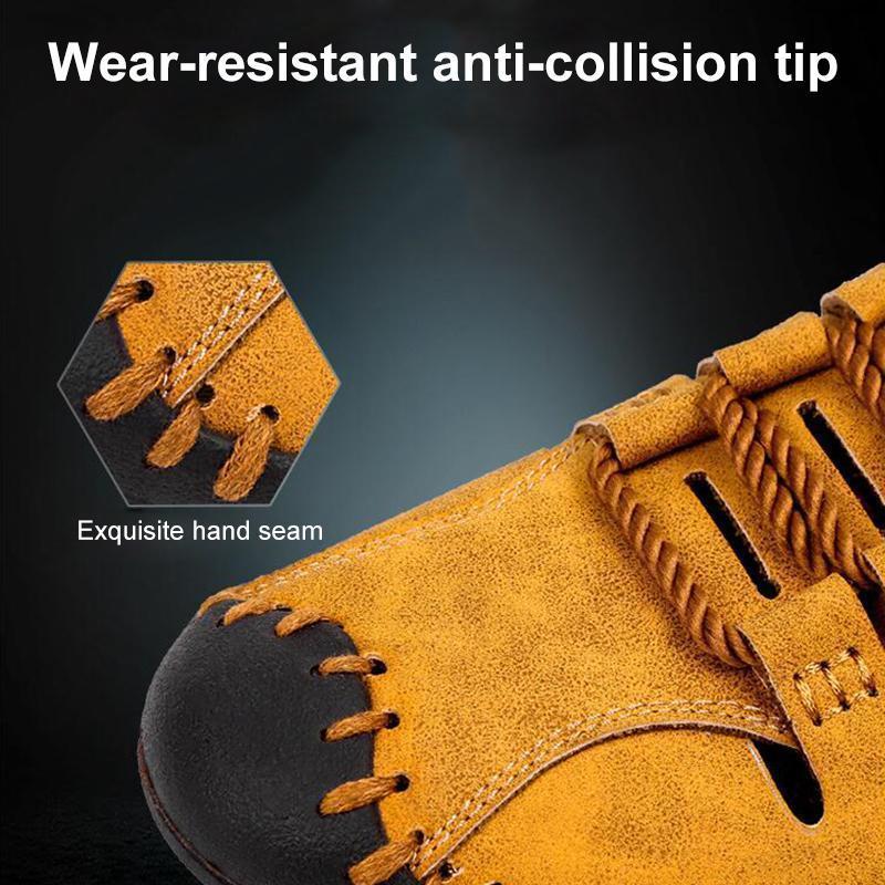 Men's Stitching Microfiber Leather Hollow Out Casual Sandals