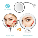 Hirundo Magnifying Makeup Mirror with LED Light