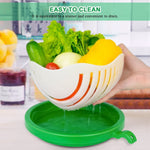 Hirundo Upgraded Salad Cutter Bowl, Green
