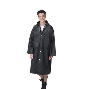 Unisex Reusable Portable Frosted Raincoat