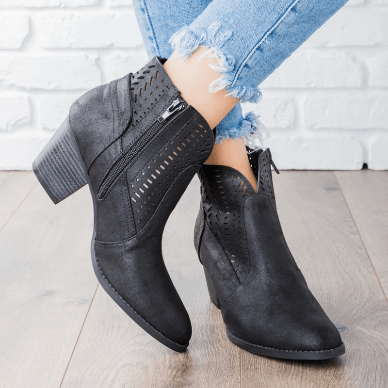 Women Thick Heel Platform Boots