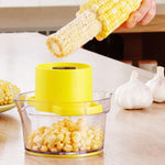 Cob Corn Stripper With Built-In Measuring Cup And Grater
