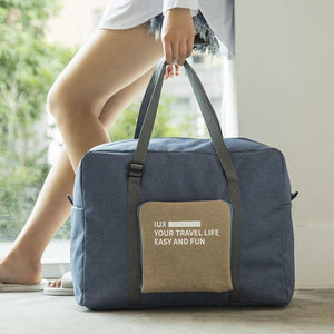 Foldable, waterproof travel bag with large capacity