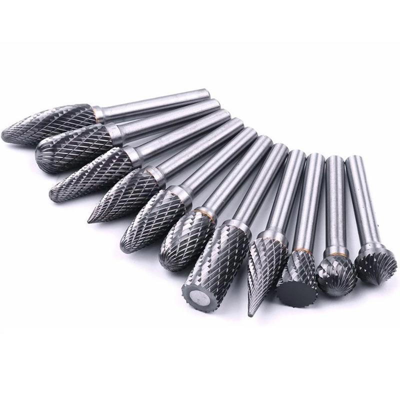 DOMOM 10-In-1 Tungsten Steel Grinding Head Set ( 10PCs )