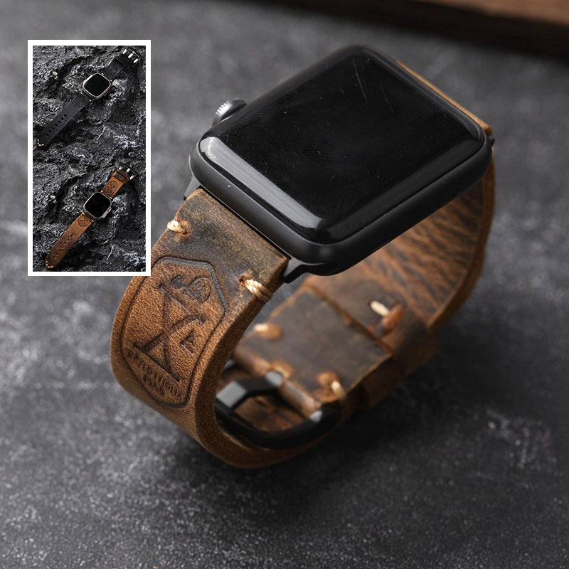 Handmade Vintage Leather Apple Watch Band