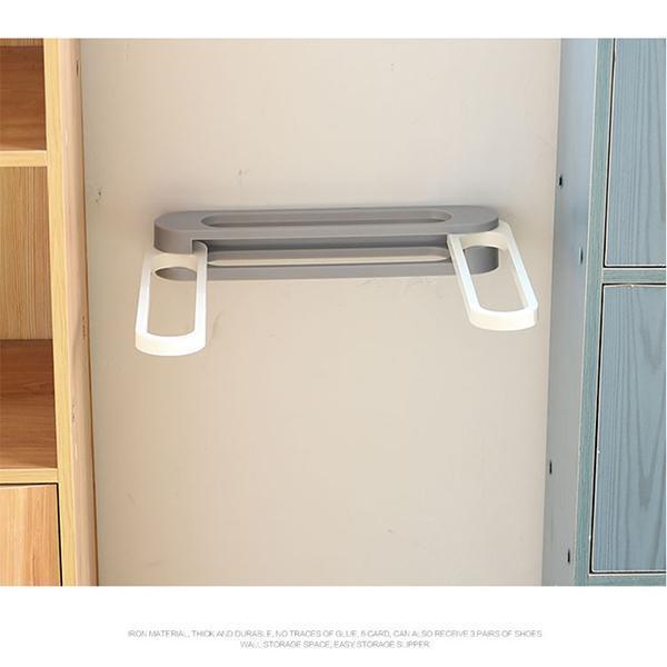 Wall Mounted Folding Slippers Rack