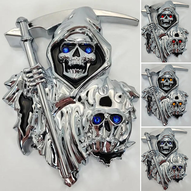 3D Grim Reaper Car Logo